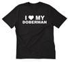 I Love My Doberman T-shirt Doberman Dog Dogs Pet Tee Shirt Unisex T-Shirt