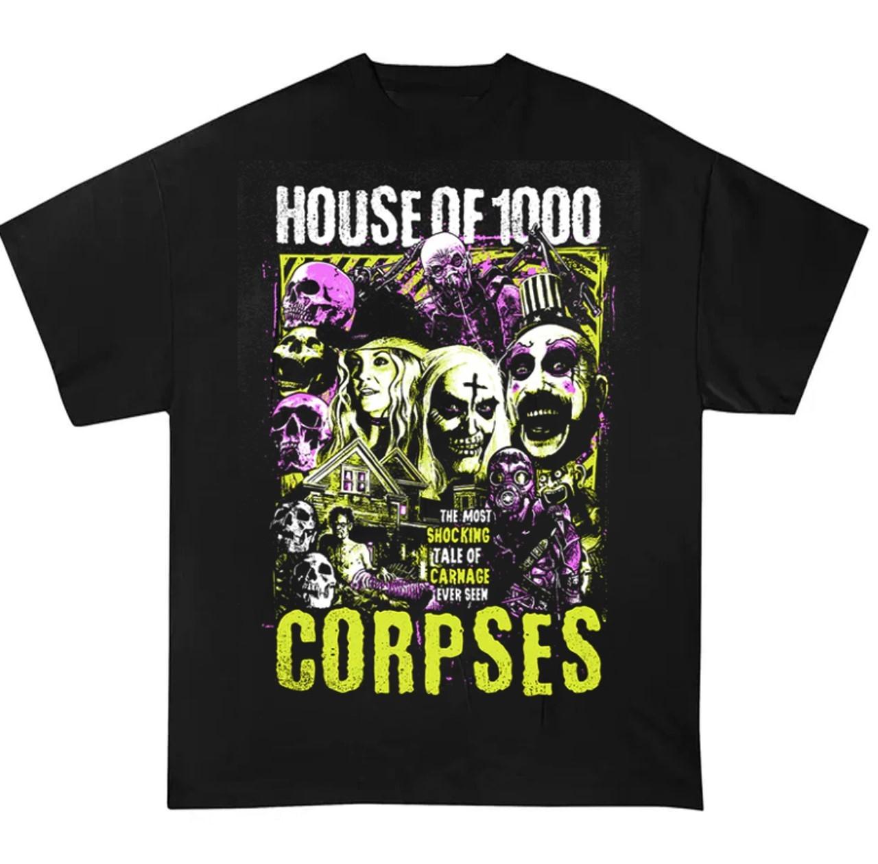House of 1000 Horror Graphic Movie Fan T-Shir Gift Halloween L
