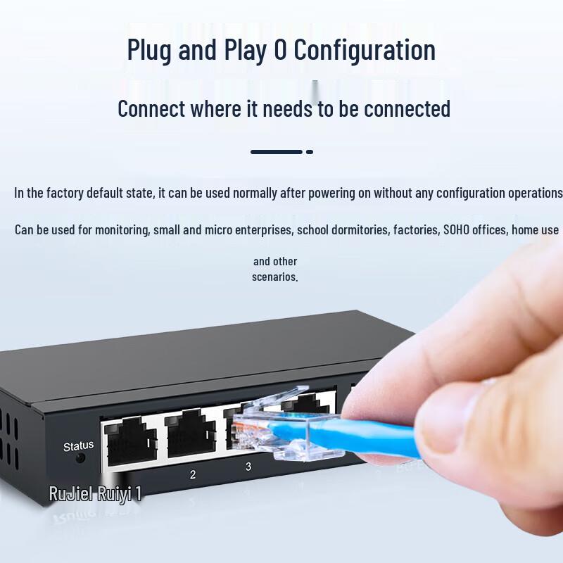 Ruijie RG-ES105D 5-Port 100Mbps Unmanaged Desktop Switch