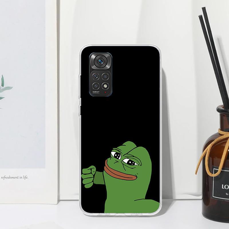 

Cute Frogs Party Sad Pepe Phone Case For Xiaomi Redmi Note 15 13 14S 14 Pro Plus 12S 11S 10S 12 11E 10 11T Art Fundas Back Cover Note 12 Pro Plus