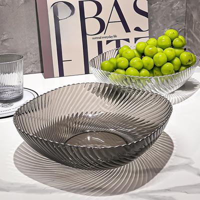 Fruit Plate  Home Living Room Coffee Table  Candy and Snack Plate  Light Luxury Style and High Appearance  Drainable Large Capacity Fruit Plate