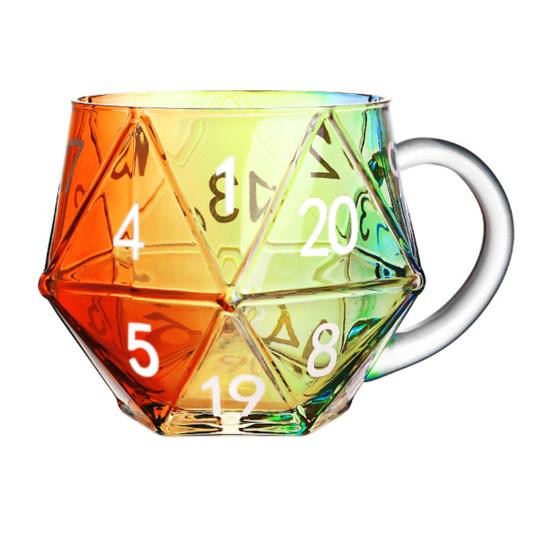 Artistic Book Stack Glass Coffee Mug Large Capacity Clear Glass Floating Effect Book Lover Gift Mug with Ergonomic Handle