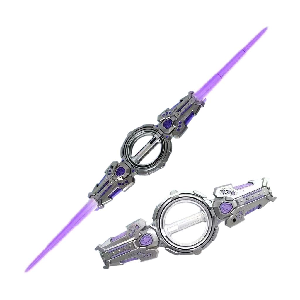 Double Edged Fire Spinning Sword, Stretching Light Sword, Rotating Blades, Colorful Lights, Cool Lasers Sword Toy