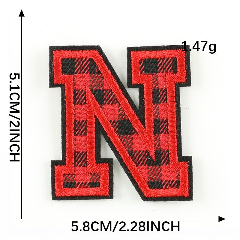 Computer Embroidery Label Cloth Embroidery English Alphabet Embroidery Badge Sticker Clothing Accessories Hat Accessories Patch Cloth Sticker