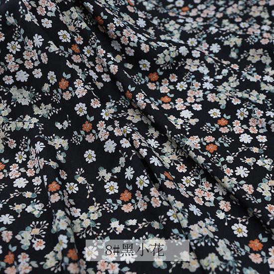 

Цветочные шифоновые ткани драпированные мягкие блузки платья ткани для одежды корейские милые DIY ручная работа рукоделие материалы для одежды шитье 150x100cm