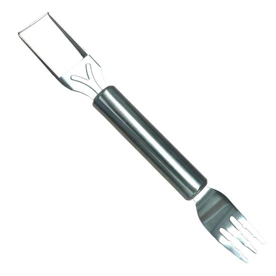 Stainless Steel Watermelon Cutter Dual Head Slicer Serving Fork Dishwasher Safe Fruit