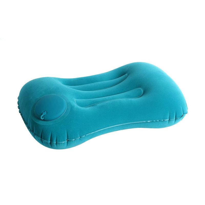 Press The Inflatable Pillow - Square Rest Pillow for Neck and Waist Protection - Travel Portable Square Pillow - Sleep Pillow - Vehicle Seat Cushion