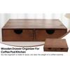 Wooden Coffee Pod Storage Drawer Tea and Coffee Capsule Organizer for Office Kitchen Bar Home Coffee Station Organization
