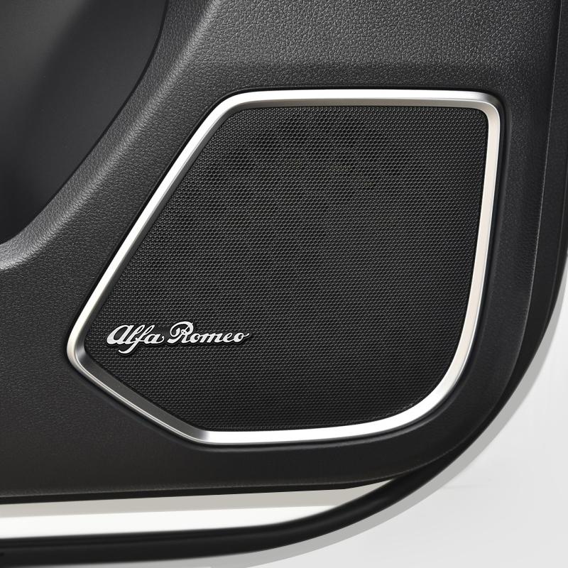 2026 Caldo Alfa Romeo 3D Metallo Adesivi Audio per Auto Emblema Badge Auto Accessori Decorazione per Alfa Romeo Giulia Stelvio MiTo Giul
