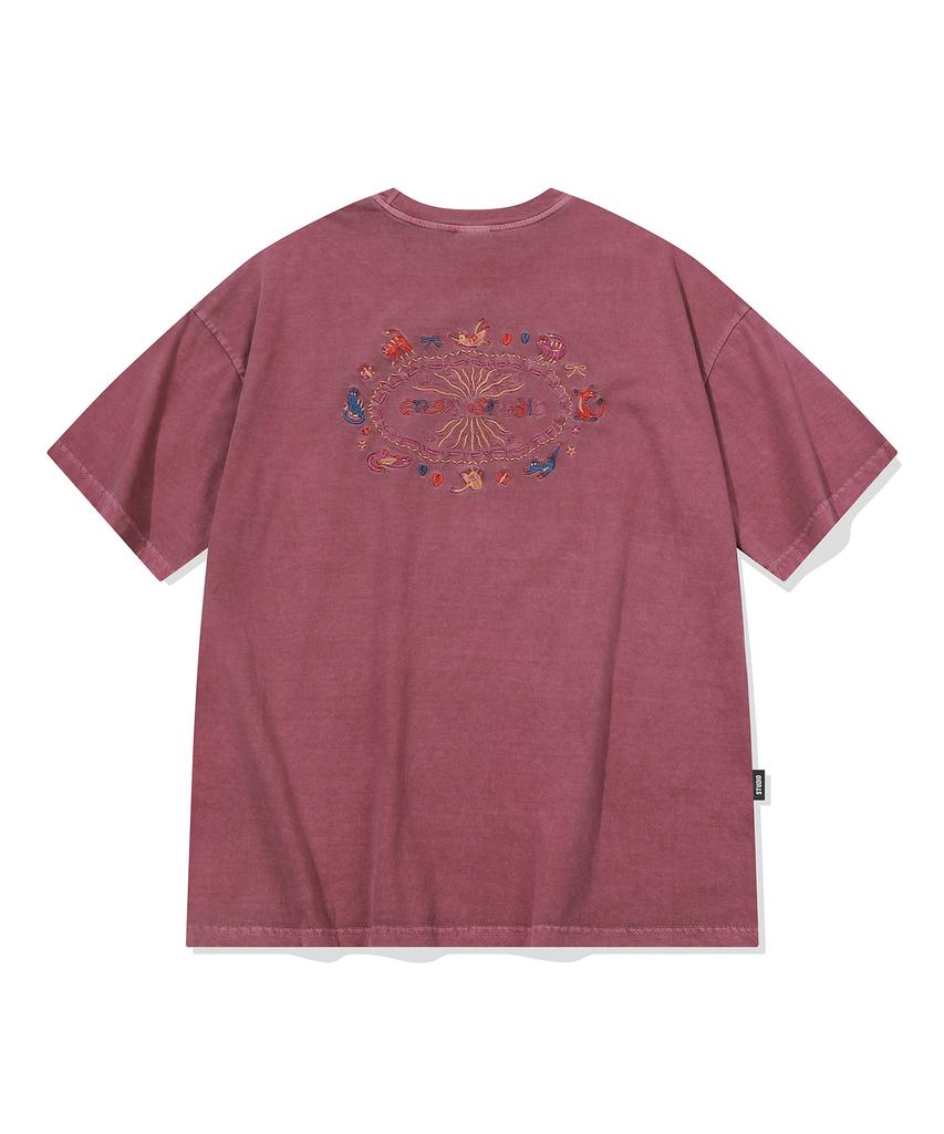 CPGN STUDIO Cat Stitch Pigment Short Sleeve Tee Dusty Pink
