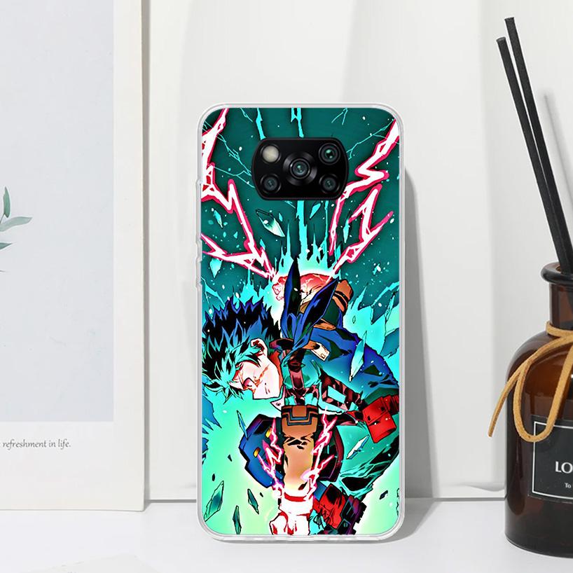 My Hero Izuku Deku Phone Case For Xiaomi Poco X7 X6 X5 M7 M8 Pro F7 Ultra Redmi 15C 15 13C 13 12C 12 10 10C 10A Art Fundas Poco