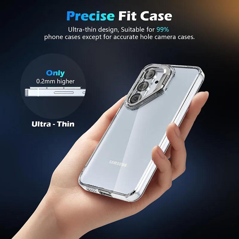 1-3PCS Anti-fingerprint Tempered Glass Camera Len Protect Flim Cover For S26 S25 S24 FE Ultra Plus Edge Anti-scratch Protect Cap