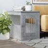 VidaXL Cage Furniture for Dogs Concrete Grey 55x75x65 Cm 838319