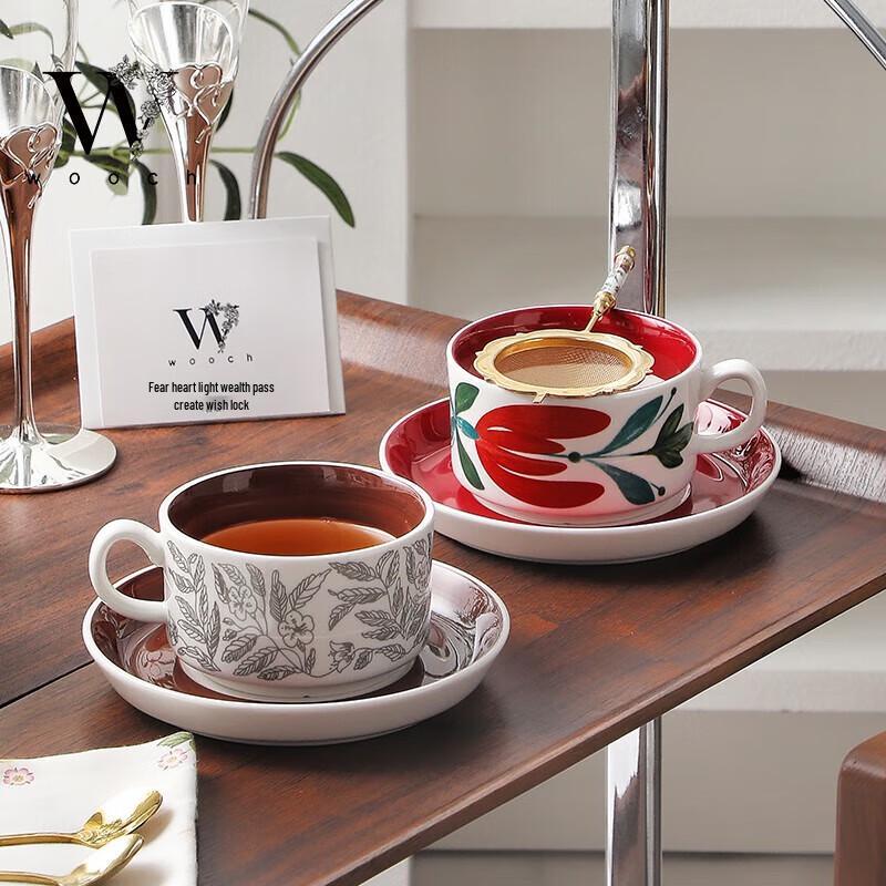WOOCH Free Mind Ceramic Cup and Saucer Gift Set