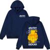 Rapper Bekar Plus Fort Album Grafik Hoodie Herren Damen Pullover Langarm Locker Lässig Übergroße Sweatshirts