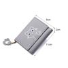 Women'S Wallet Cute Cat Short Wallet Small Genuine Leather Wallet Girls Purse Paper Clip Women'S Female Haop