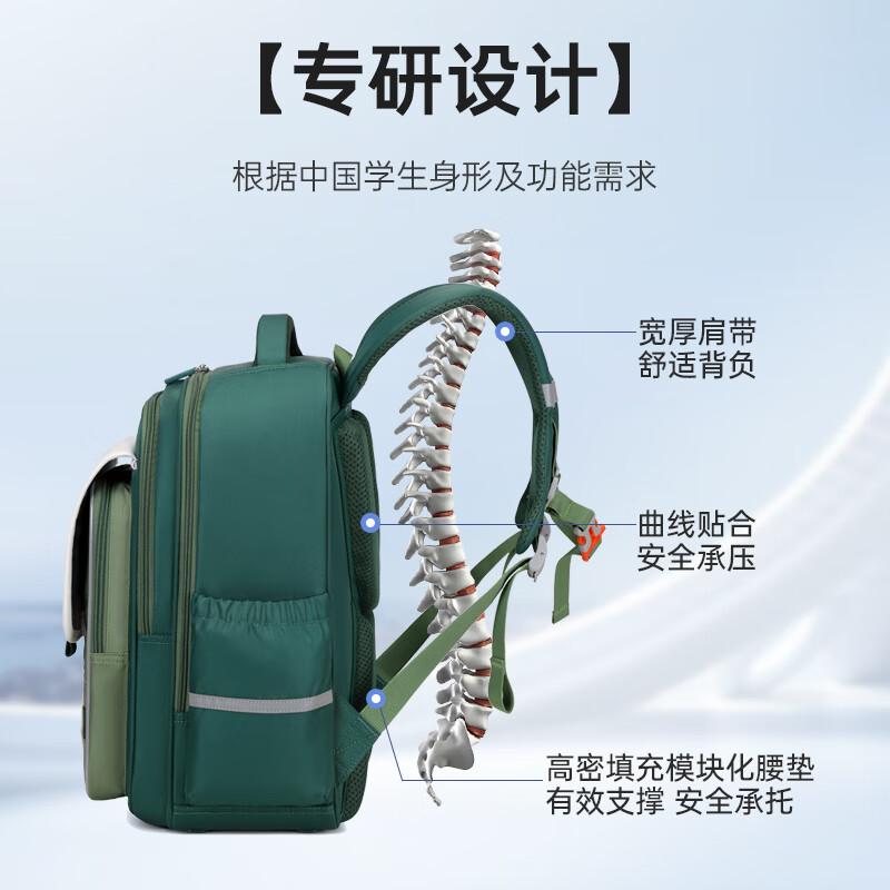 Jeep Children's Backpack for Primary School Students Grades 1-4, Ergonomic Spine Protection, Lightweight