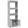 Highboard 63x33x180 Cm Grey Sonoma Wood Based Material