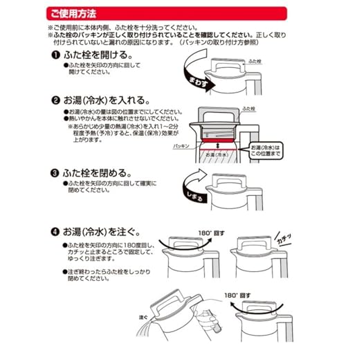Perlmutt-Metall-Isolier-Tischkanne, 1,1 L (1100ml), Edelstahl, Vollständig Vakuum-gereinigt, Doppellagig, mit Griff, Geeignet für den Außenbereich, Weiß