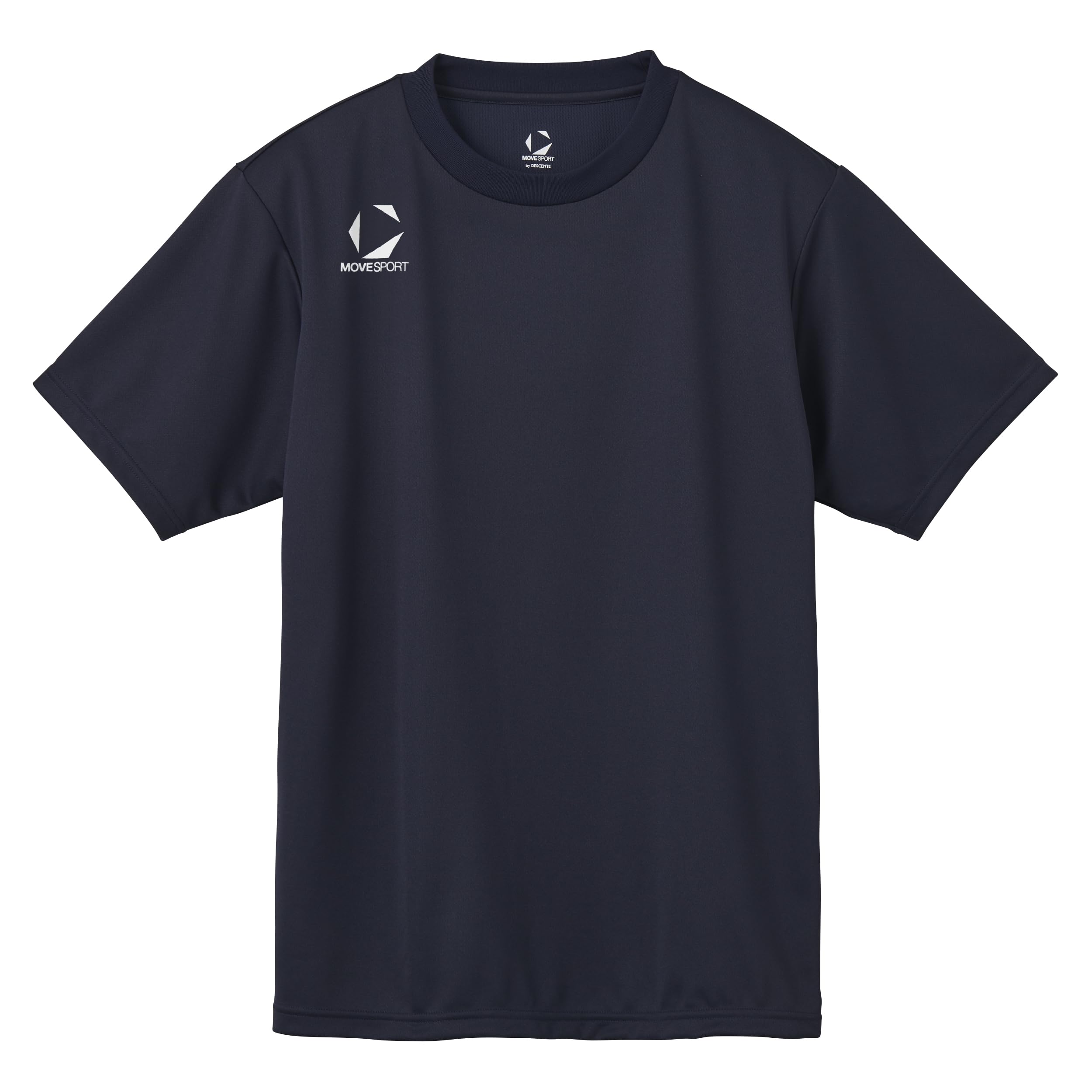 

Move Sports Descente Short Sleeve for NV00 Men s T-Shirt, Sweat-Wicking, Quick-Drying, Mesh, Training, Running, Walking, (ST5SHTT0M)