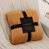 Thickened Flannel Fleece Solid Color Blanket - Office Nap & Gift Blanket with Custom Logo