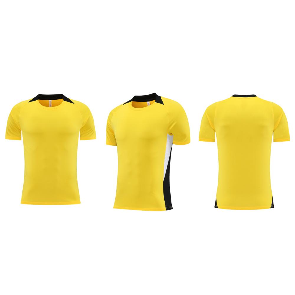 New Football Jersey, Men's Game Training Jersey Set, Children's and Adults' Sports Quick-drying Single-piece Short-sleeved Jersey Customization