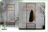 Bambus-Kleiderständer für den Flur Garderobe 66x32x183 Vw2Nb Begryf