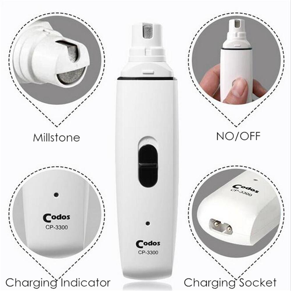 Codos CP3300 Profional Pet Dog Cat Electric Cw Nail Grder Toenail Paws Clipper Groomg He Auto Pedicure Equipment