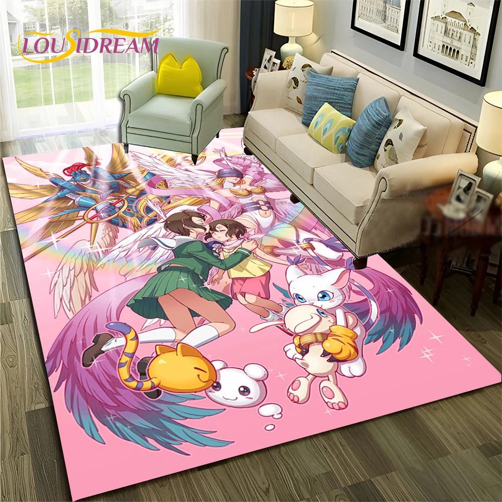 Cartoon Digimon Adventure Monster 3D Carpet Rug for Home Living Room Bedroom Sofa Doormat Decor,kids Area Rug Non-slip Floor Mat