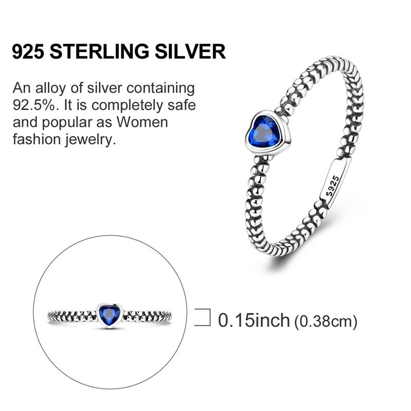 Original Rings 925 Silver Simple Sparkling Heart Bow Dragon Firefly Star Moon Ring for Women Girls Wedding Jewelry Gift