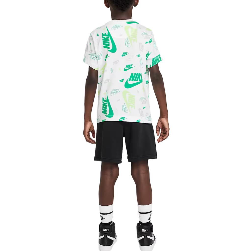 Nike Casual Sportswear 2 Piece Set Black White Children Aged 3 7 Years Old II3836-010