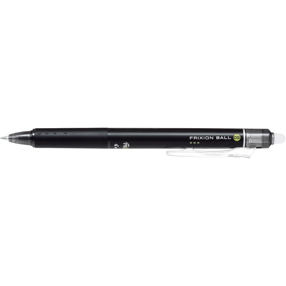 Pilot Friction Ball Knock Pens 0.5mm Black 10-Pack Ballpoint Pens