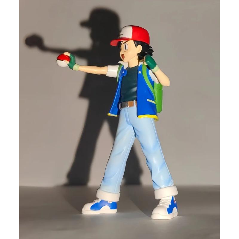 14cm Pokemon Ash Ketchum Action Figure Full Body Portrait Garage Package Statue Model Decoration Doll Collection Playthings Children Gifts