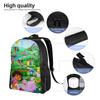 D-Doras and Friends Backpack  Daily Backpacks Female Fun High School Bags Colorful Print Rucksack