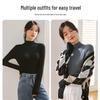 Langsha Women's Modal Mock Neck Long Sleeve Slimming Base Layer Top