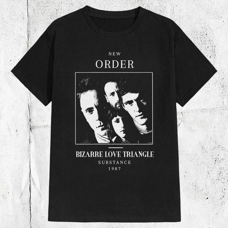 

Vintage 80s New Order Band Substance 1987 100% Cotton T-shirt Mens Tees Top M