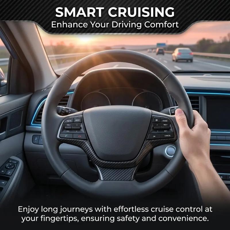 Car Steering Wheel Multifunction Button Assembly with Harness and Trim Frame 96720F2040 Simple Installation for 1.6l Routine