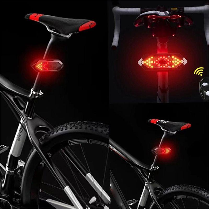 NEW HOT In Stock-USB Rechargeable Bike Tail Light 2 Pack With Wireless Turn Signals Remote Electric Scooter Lights Waterproof De