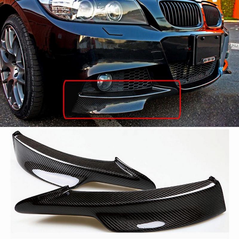 Spoiler splitter bară față din fibră de carbon pentru BMW E90 E91 328i 325i LCI M-Tech