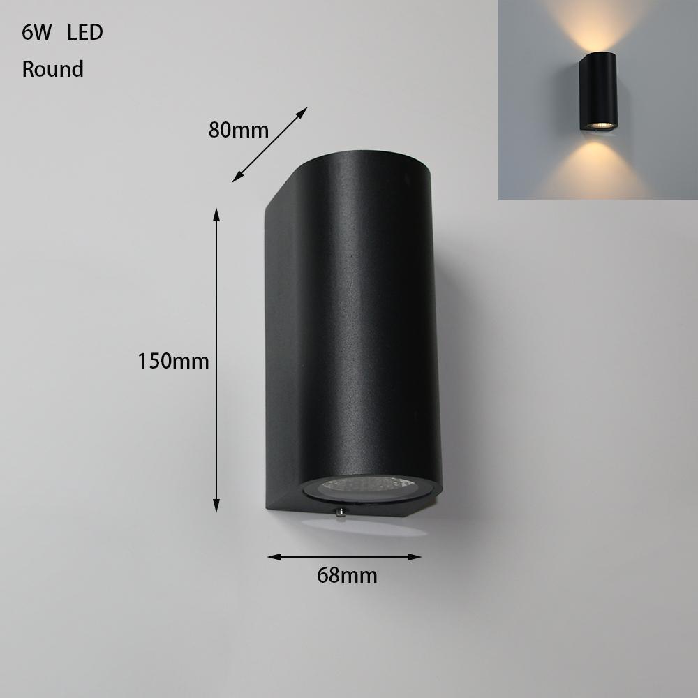 Modern LED Outdoor Waterproof Wall Lamp Up and Down Light Home Lighting Porch Garden Aluminum Wall Light Aisle Corridor Sconce