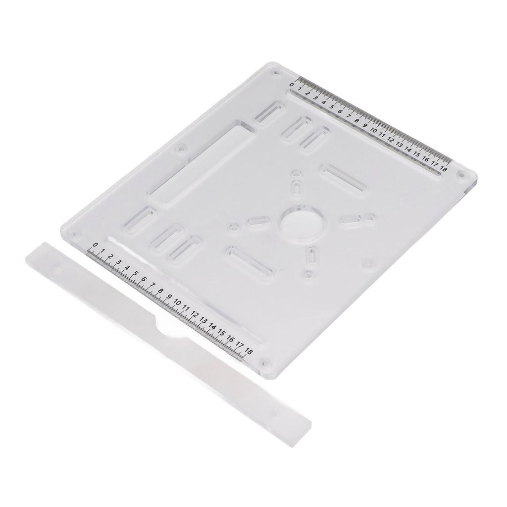 Acryl-Grundplatte für 4-Zoll-Trennschleifer Holzfräsen Klappbrett Holzbearbeitungstisch Unterlage