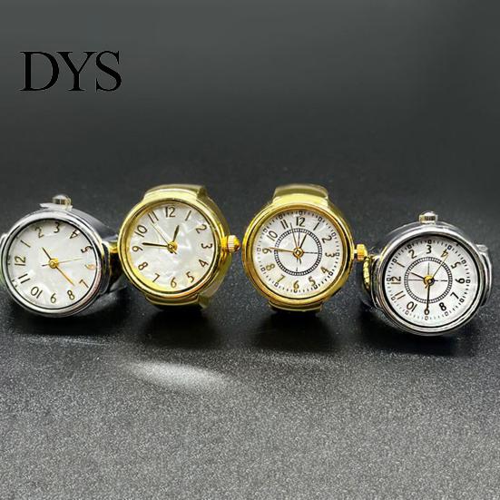 Trendy Finger Watch Ring Watches Men Women Elastic Clear Innovative Digital Round Dial Quartz for Valentine's Day Adjustable Number