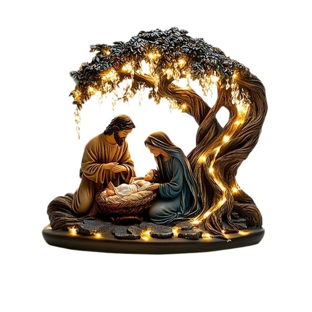 Jesus Birth Decor Lightweight Nativity Scene Ornament Nativity Table Accessory Decorative 2d Flat Christian Decoration For Party