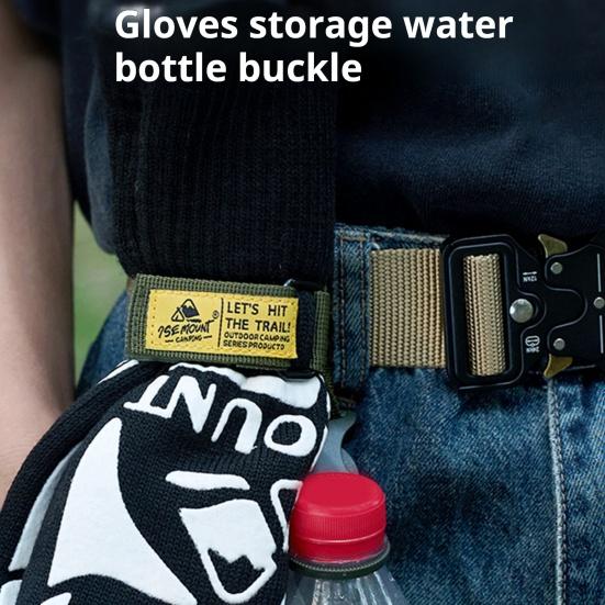 Outdoor Multi-function Glove Storage Buckle Water Bottle Holder Portable Adjustable Camping Hiking Backpack Rope Hanging