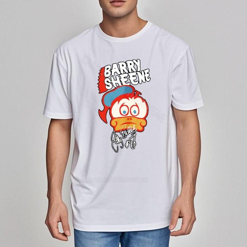Summer top Graphic Workout Tshirt Barry Sheene Cartoon Face Design Comfortable Classic Tshirt Classic Quick Dry T Shirt Breat