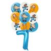 Cartoon Dog Man Theme Balloon Birthday Party Decoration Sherlock Dog Party Supplies Tableware Sets Popcorn Box Banner Plates