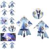 Adorable Benghuai Starry Skies Iron Road White Dew Cosplay Suit