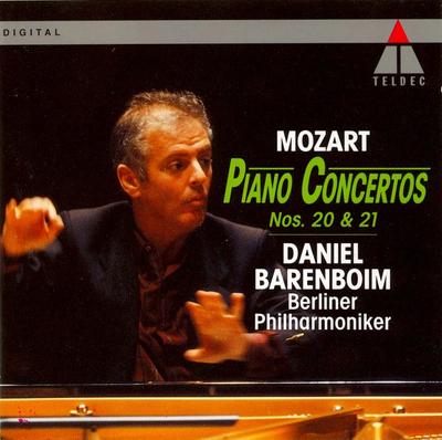 CD MOZART, BARENBOIM; BPO - Pianokonserter 20 & 21 9031757102 Teldec 1992 Tyskland Klassisk Begagnad