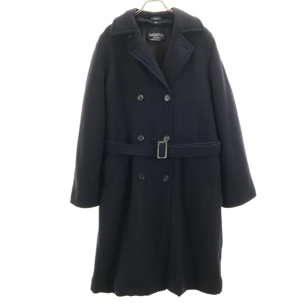 

WEEKEND by Max Mara Double breasted coat 42 Navy With padded liner Women Used