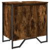 VidaXL Bathroom Vanity Unit Smoked Oak 60x35x60 Cm, Bathroom Sink Cabinet, Bathroom Furniture, 848656